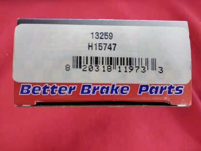NEW BETTER BRAKE PARTS Brake Completion Kit H15747 / 13259