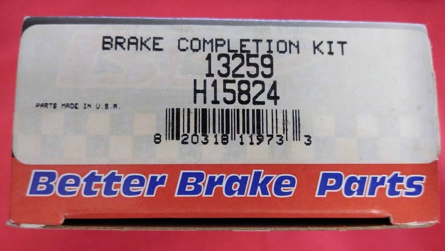 NEW BETTER BRAKE PARTS Brake Completion Kit 13259 / H15824