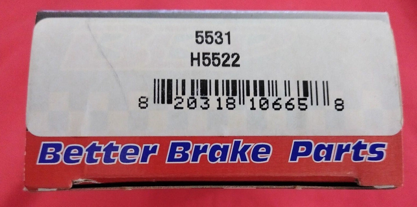 NEW BETTER BRAKE PARTS Brake Completion Kit 5531 / H5522