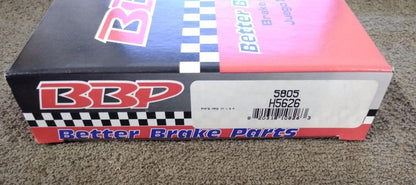 NEW BETTER BRAKE PARTS Brake Completion Kit 5805/H5626