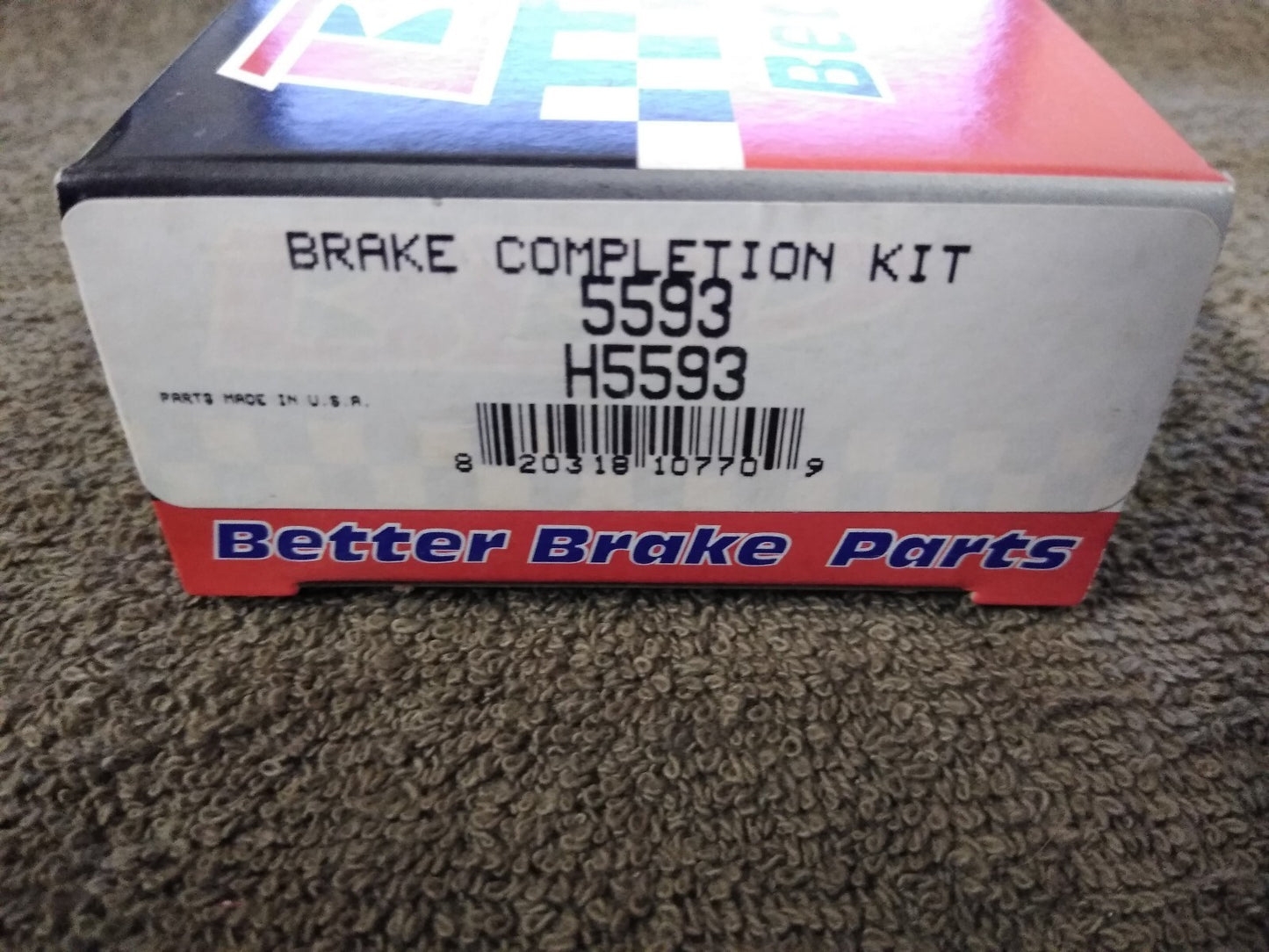 NEW BETTER BRAKE PARTS Brake Completion Kit 5593/H5593