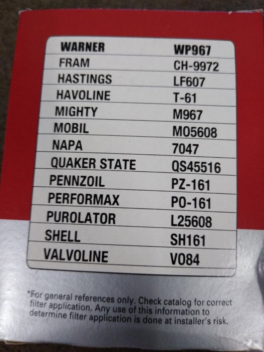 NEW Service Champ Oil Filter CF5608 / FRAM CH-9972 / WP967