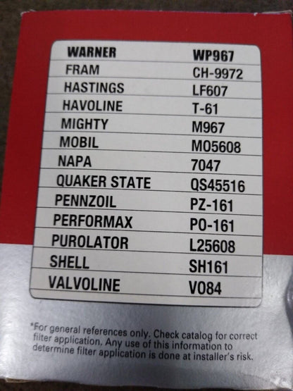 NEW Service Champ Oil Filter CF5608 / FRAM CH-9972 / WP967