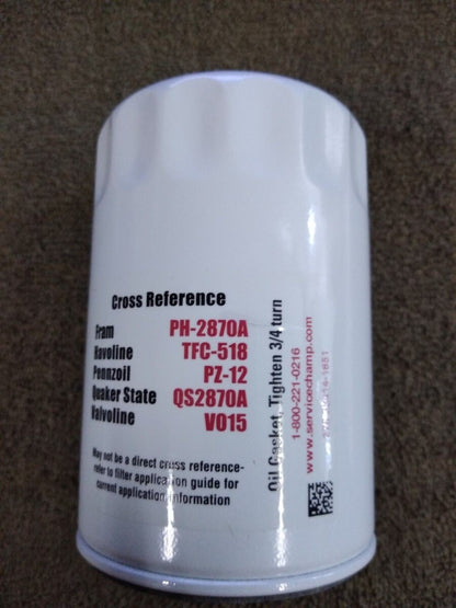 NEW Service Champ Oil Filter OF252 / WPH561 / FRAM PH-2870A