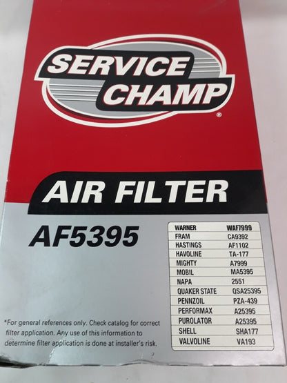 NEW Service Champ Air Filter AF5395/ WAF7999/ CA9392/ AF1102/ TA-177/ 2551
