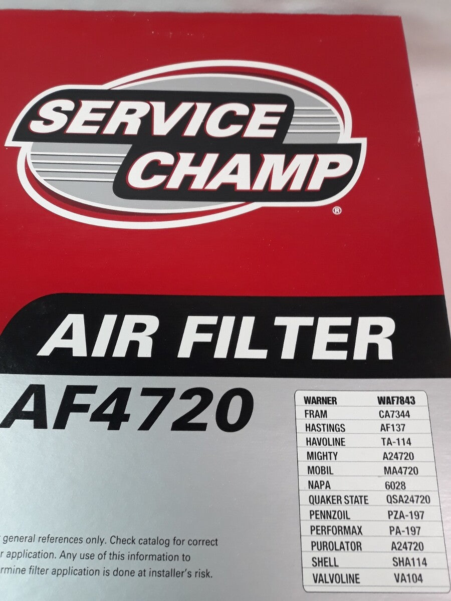 NEW SERVICE CHAMP Air Filter AF4720/ WAF7843/ CA7344