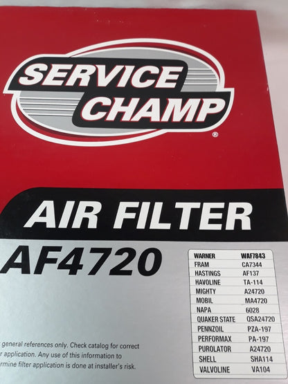 NEW SERVICE CHAMP Air Filter AF4720/ WAF7843/ CA7344