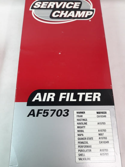 NEW SERVICE CHAMP Air Filter AF5703/ WAF4030/ CA10349