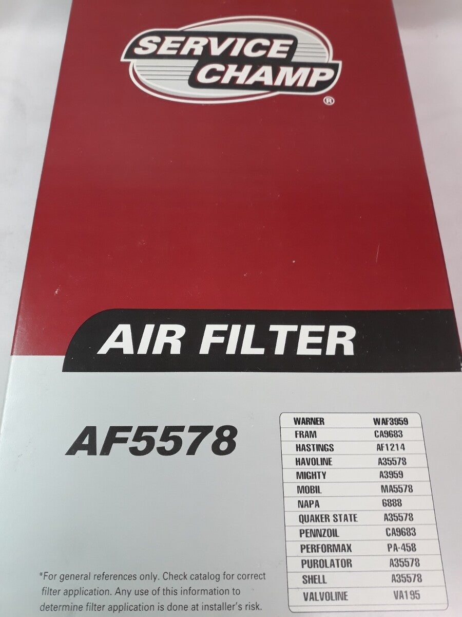 NEW SERVICE CHAMP Air Filter AF5578/ WAF3959/ CA9683