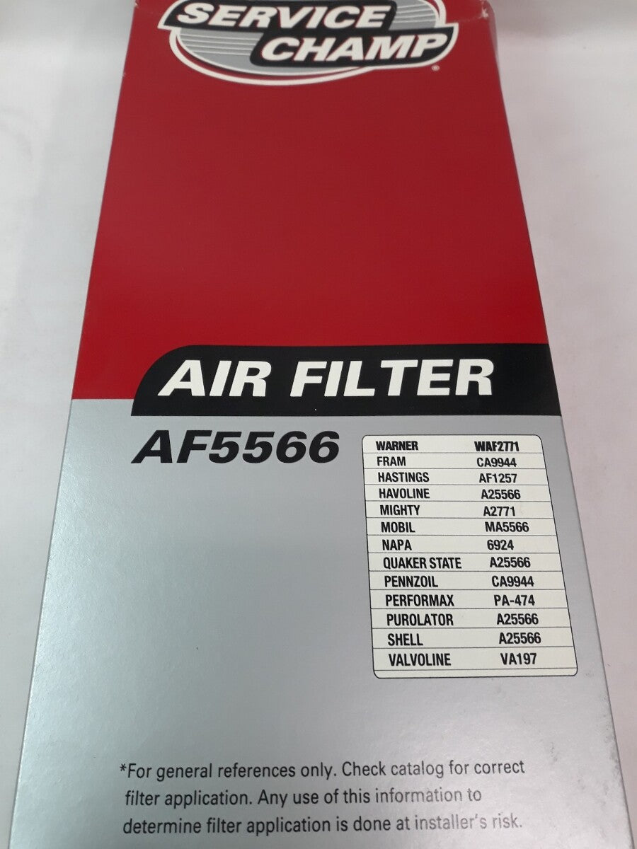NEW SERVICE CHAMP Air Filter AF5566/ WAD2771/ CA9944