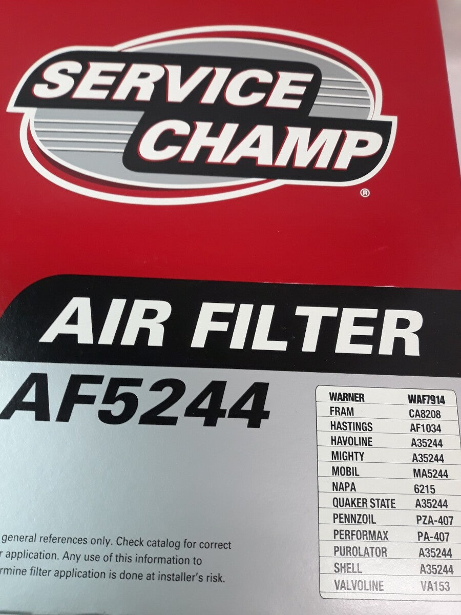 NEW SERVICE CHAMP Air Filter AF5244/ WAF7914/ CA8208