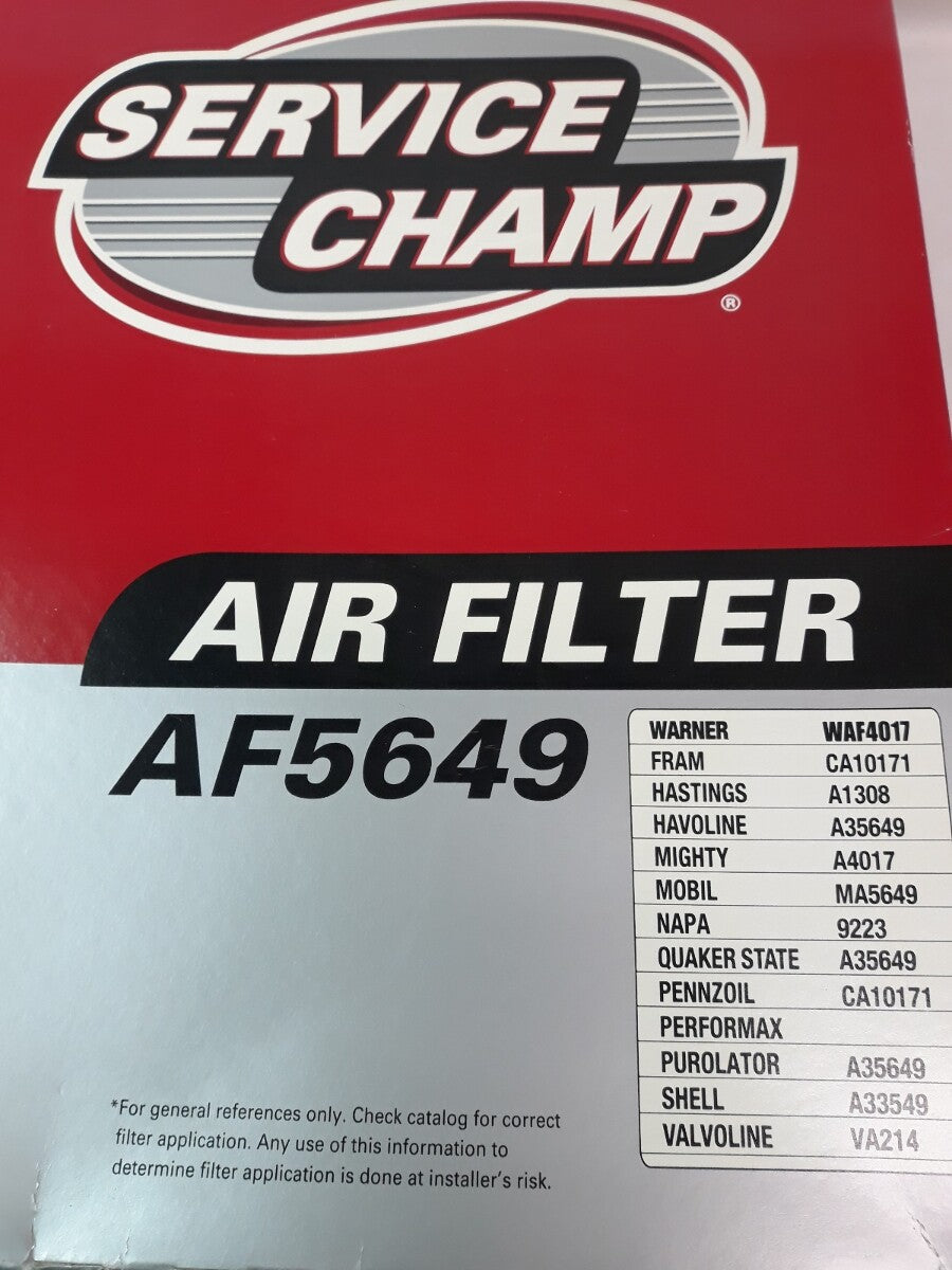 NEW SERVICE CHAMP Air Filter AF5649/ WAF4017/ CA10171