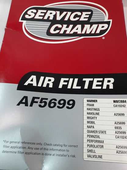NEW SERVICE CHAMP Air Filter AF5699/ WAF2884/ CA10242