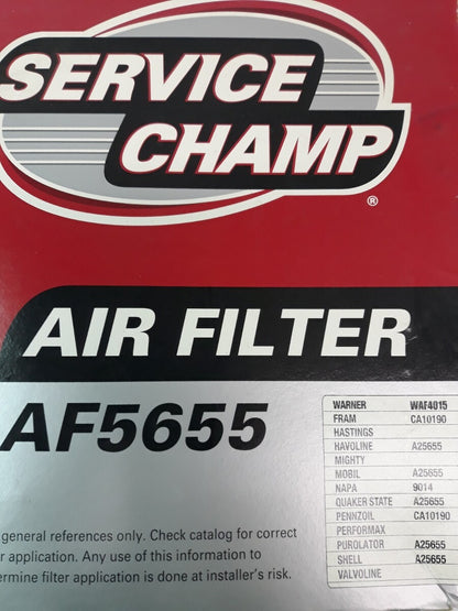 NEW SERVICE CHAMP Air Filter AF5655/ WAF4015/ CA10190