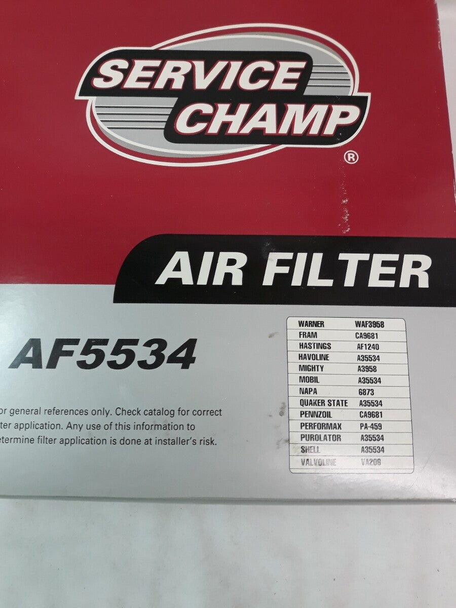 NEW SERVICE CHAMP Air Filter AF5534/ WAF3958/ CA9681