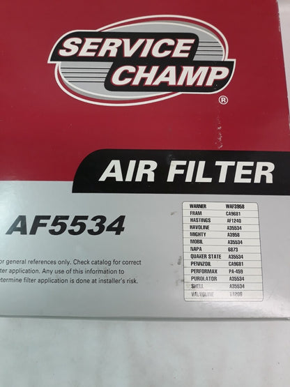 NEW SERVICE CHAMP Air Filter AF5534/ WAF3958/ CA9681