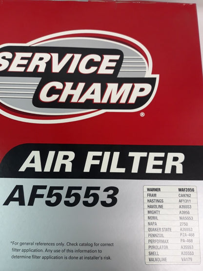 NEW SERVICE CHAMP Air Filter AF5553/ WAF3956/ CA9762