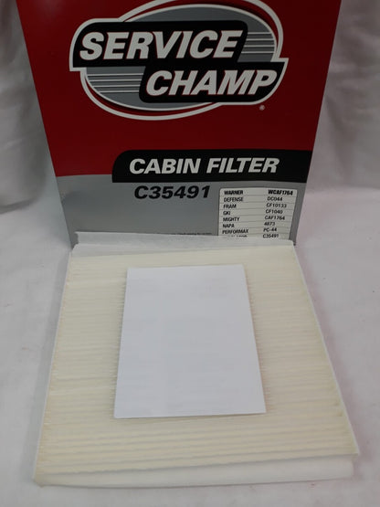 NEW SERVICE CHAMP Cabin Filter C35491/ WCAF1764/ CF1040