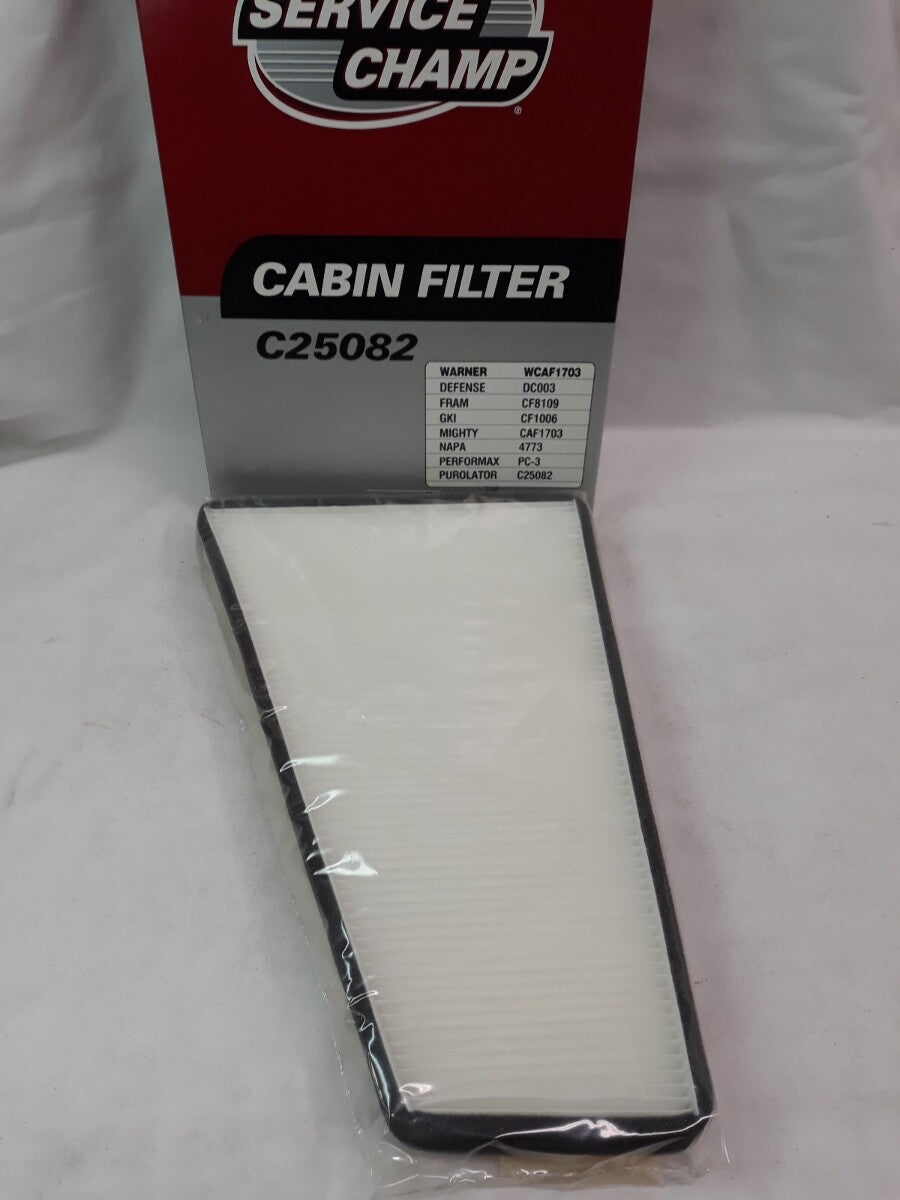 NEW SERVICE CHAMP Cabin Filter C25082/ WCAF1703/ CF1006