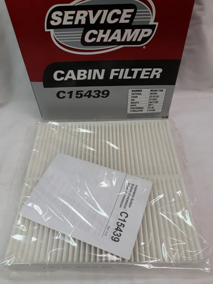 NEW SET OF 2 SERVICE CHAMP Cabin Filter C15439/ WCAF1758/ CF1037
