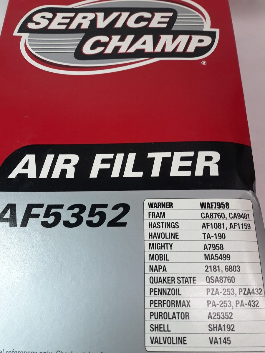 NEW SERVICE CHAMP Air Filter AF5352/ WAF7958/ CA8760/ CA9481