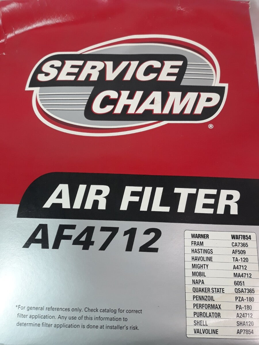 NEW SERVICE CHAMP Air Filter AF4712/ WAF7854/ CA7365