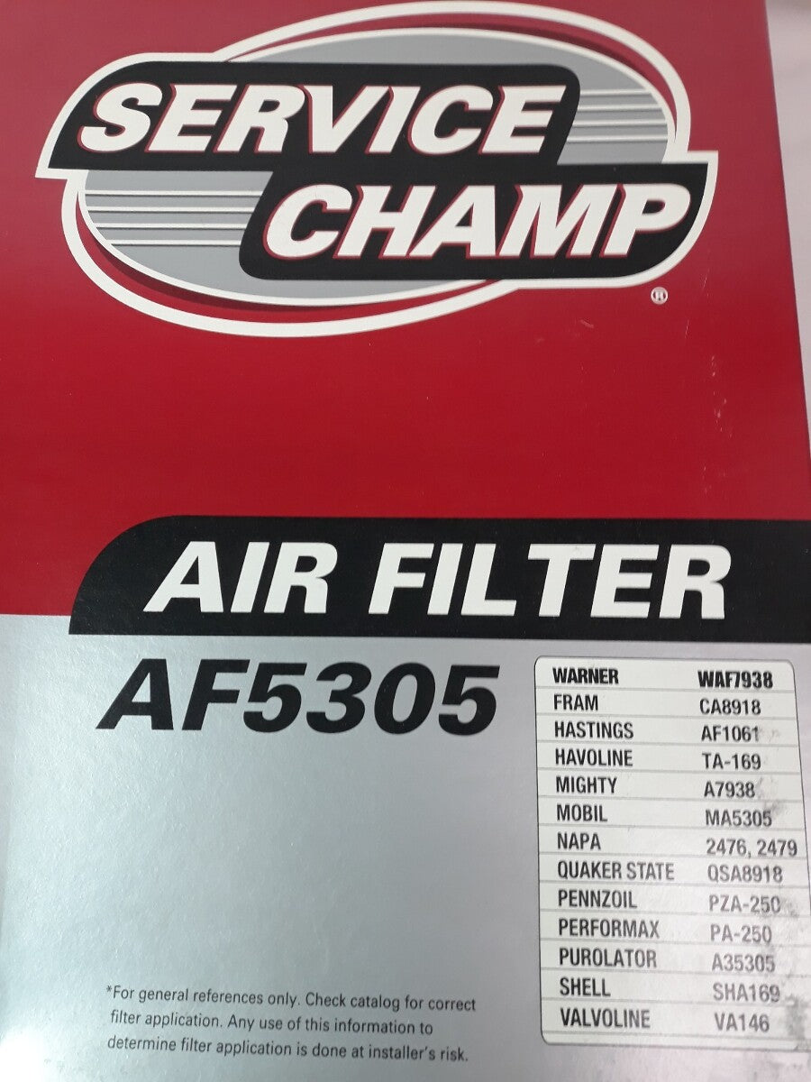 NEW SERVICE CHAMP Air Filter AF5305/ WAF7938/ CA8918