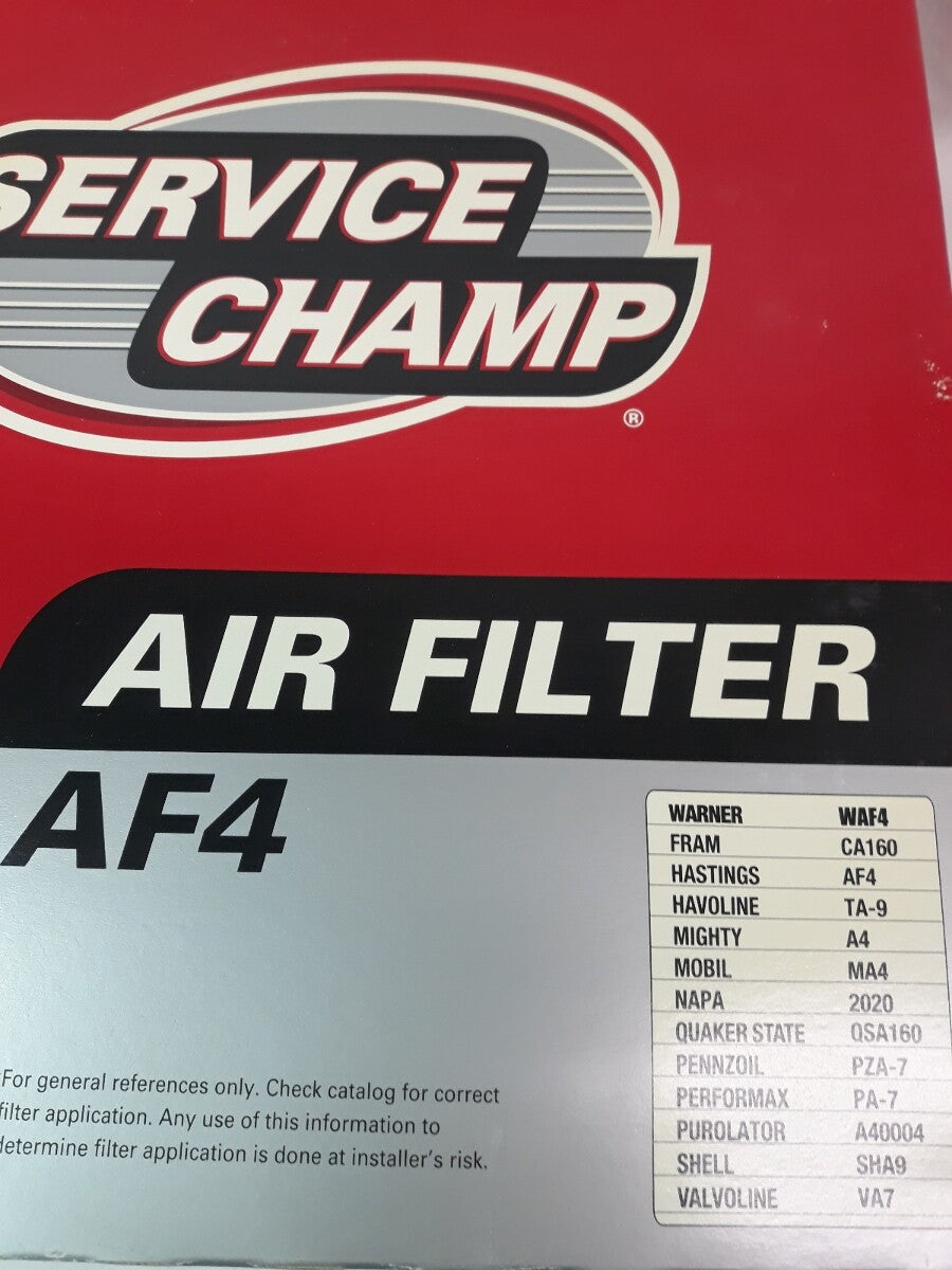 NEW SERVICE CHAMP Air Filter AF4/ WAF4/ CA160