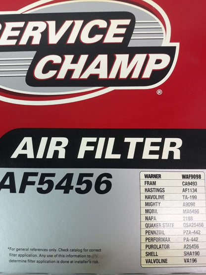 NEW SERVICE CHAMP Air Filter AF5456/ WAF9098/ CA9493
