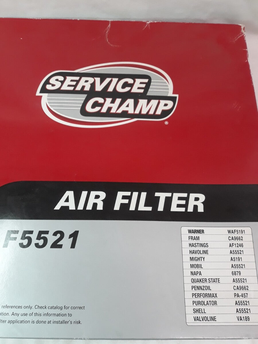 NEW SERVICE CHAMP Air Filter AF5521/ WAF5191/ CA9662