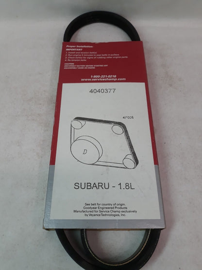 NEW SERVICE CHAMP Serpentine Belt 377K4/ 4PK0960
