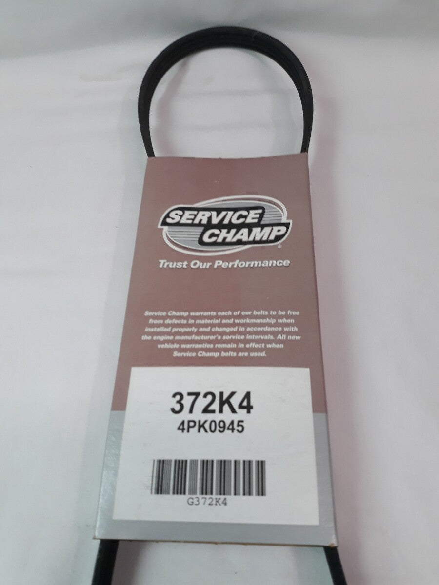 NEW SERVICE CHAMP Serpentine Belt 372K4/ 4PK0945