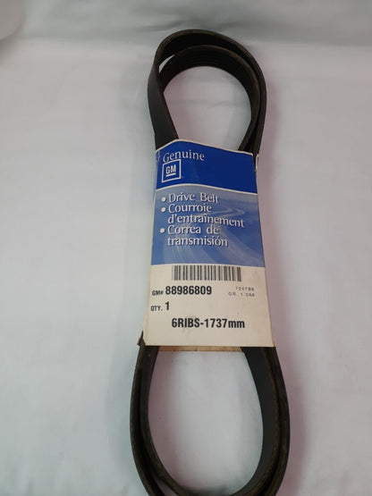 NEW GENUINE GM Serpentine Drive Belt 88986809 6RIBS-1737MM