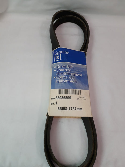 NEW GENUINE GM Serpentine Drive Belt 88986809 6RIBS-1737MM