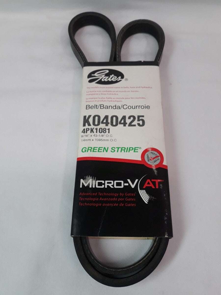 NEW GATES Serpentine Belt K040425 4PK1081 9/16"X43-1/8" O.C