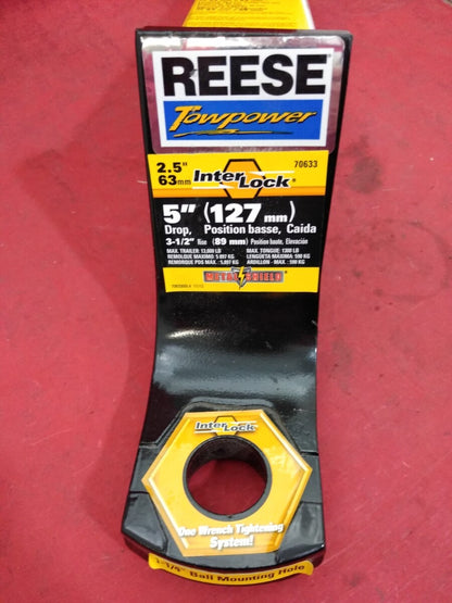 NEW Reese Towpower 7063300 5" Drop Class V Interlock Ball Mount 2.5" 13,000lb