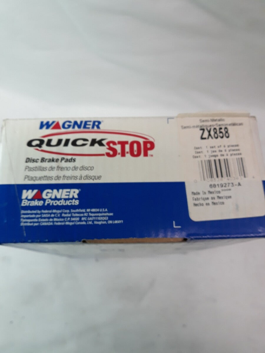 NEW WAGNER QUICK STOP Semi- Metallic Disc Brake Pads Ref# ZX858
