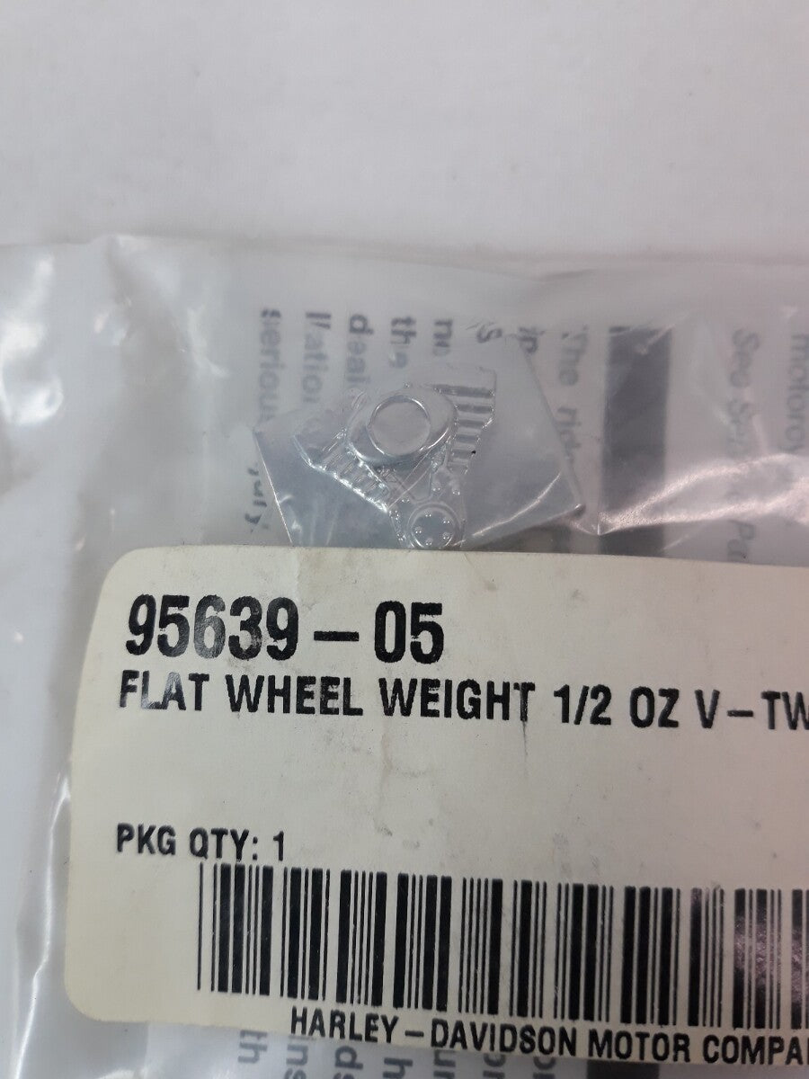 NEW HARLEY DAVIDSON Lot of 2 V-Twin Flat Wheel Weight 1/2oz Ref# 95639-05