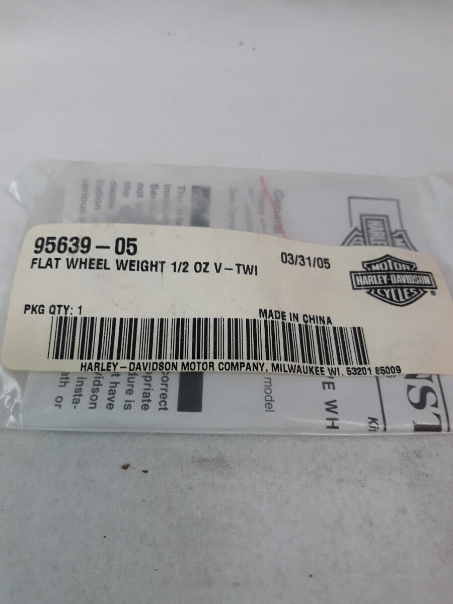NEW HARLEY DAVIDSON Lot of 2 V-Twin Flat Wheel Weight 1/2oz Ref# 95639-05