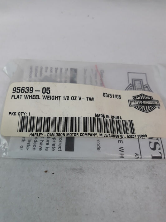NEW HARLEY DAVIDSON Lot of 2 V-Twin Flat Wheel Weight 1/2oz Ref# 95639-05