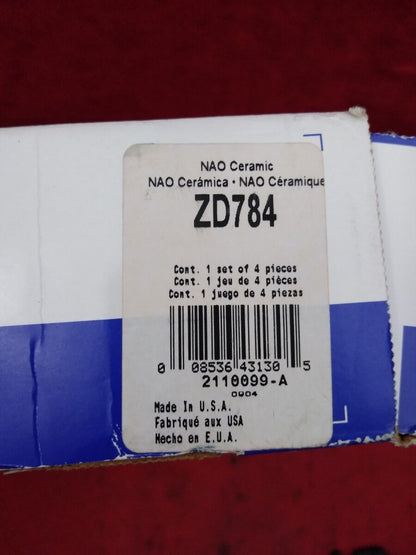 NEW Wagner / Quick Stop Disc Brake Pads ZD784 Set 1 Set Of 4 Brake Pads