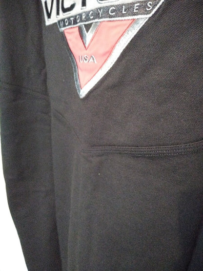 NEW VICTORY Black Polo Shirt / Size Medium / P286377603