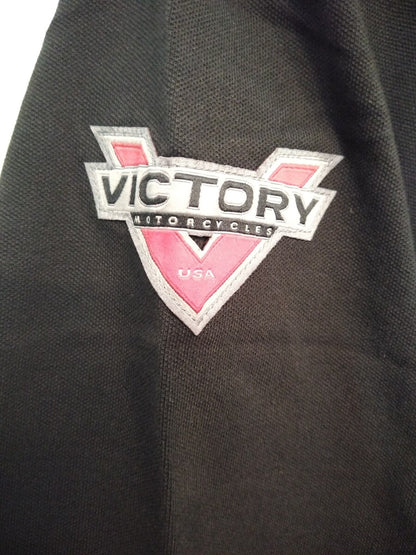 NEW VICTORY Black Polo Shirt / Size Medium / P286377603