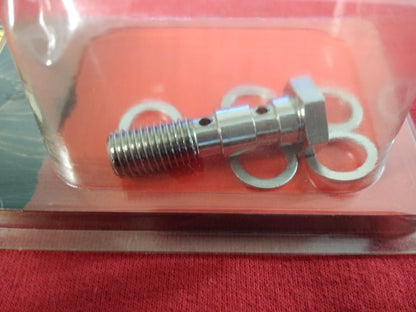 NEW Russell 10x1.25MM Double Banjo Bolt / R40508C / Chrome