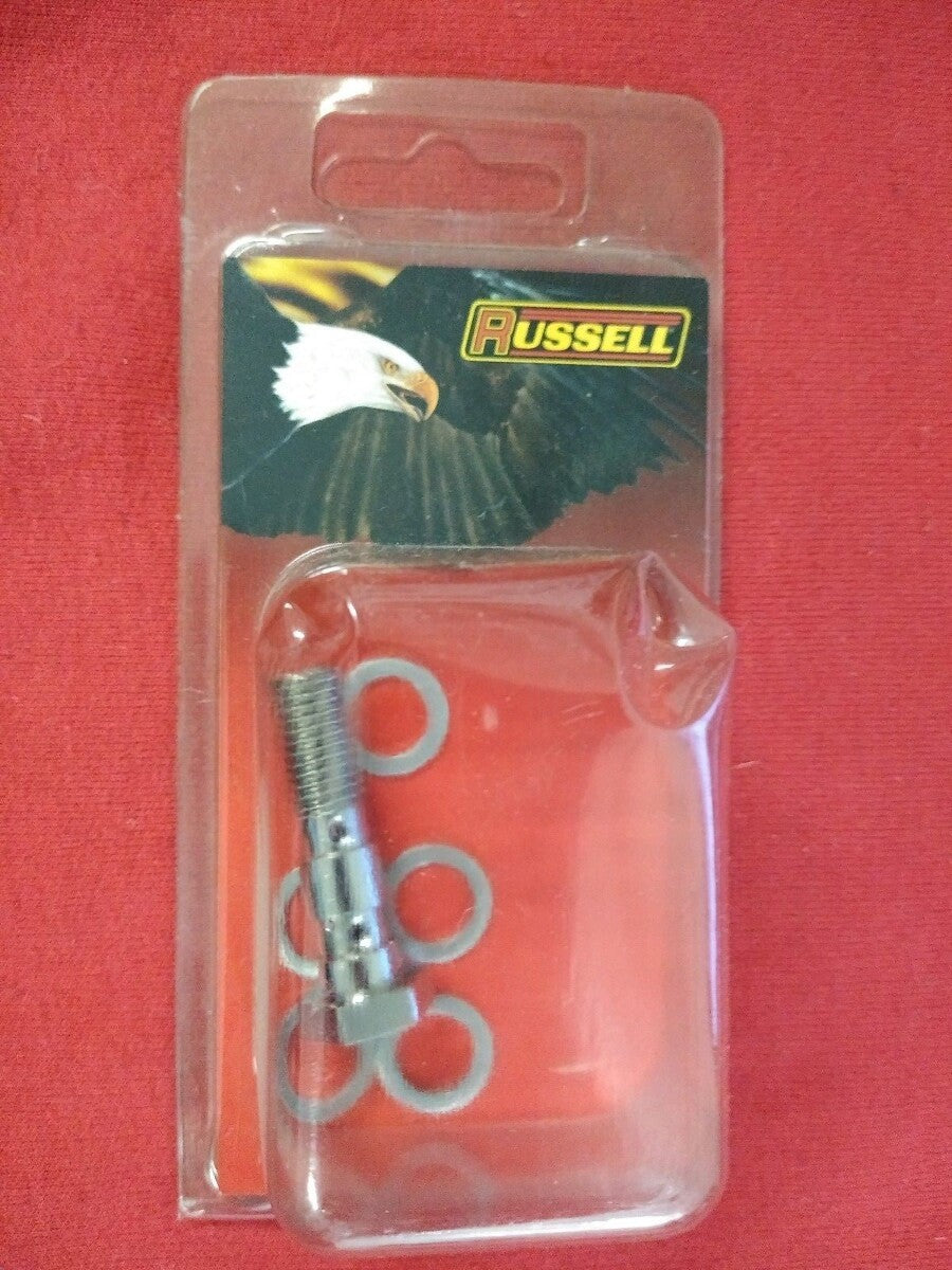 NEW Russell 10x1.25MM Double Banjo Bolt / R40508C / Chrome