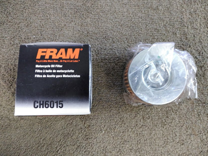 NEW FRAM Oil Filter MOTORCYCLE FULL-FLOW LUBE CARTRIDGE CH6015 / 8300-084