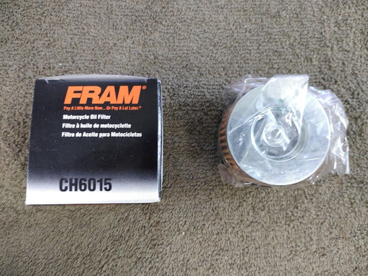 NEW FRAM Oil Filter MOTORCYCLE FULL-FLOW LUBE CARTRIDGE CH6015 / 8300-084