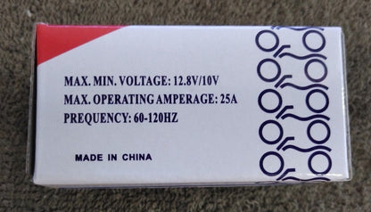 NEW K&S 12.8V/10V Elect. 2 Prong Flasher Relay 10-1395 / Max 25A / 60-120HZ