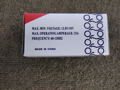 NEW K&S 12.8V/10V Elect. 3 Prong Flasher Relay 10-1396 / Max 25A / 60-120HZ