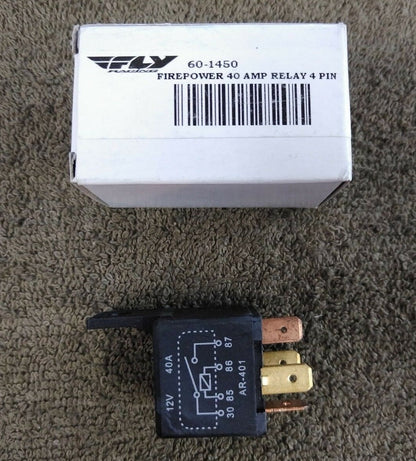 NEW Lot of 3 Fly Racing Firepower 40 AMP Relay 4 Pin / 60-1450